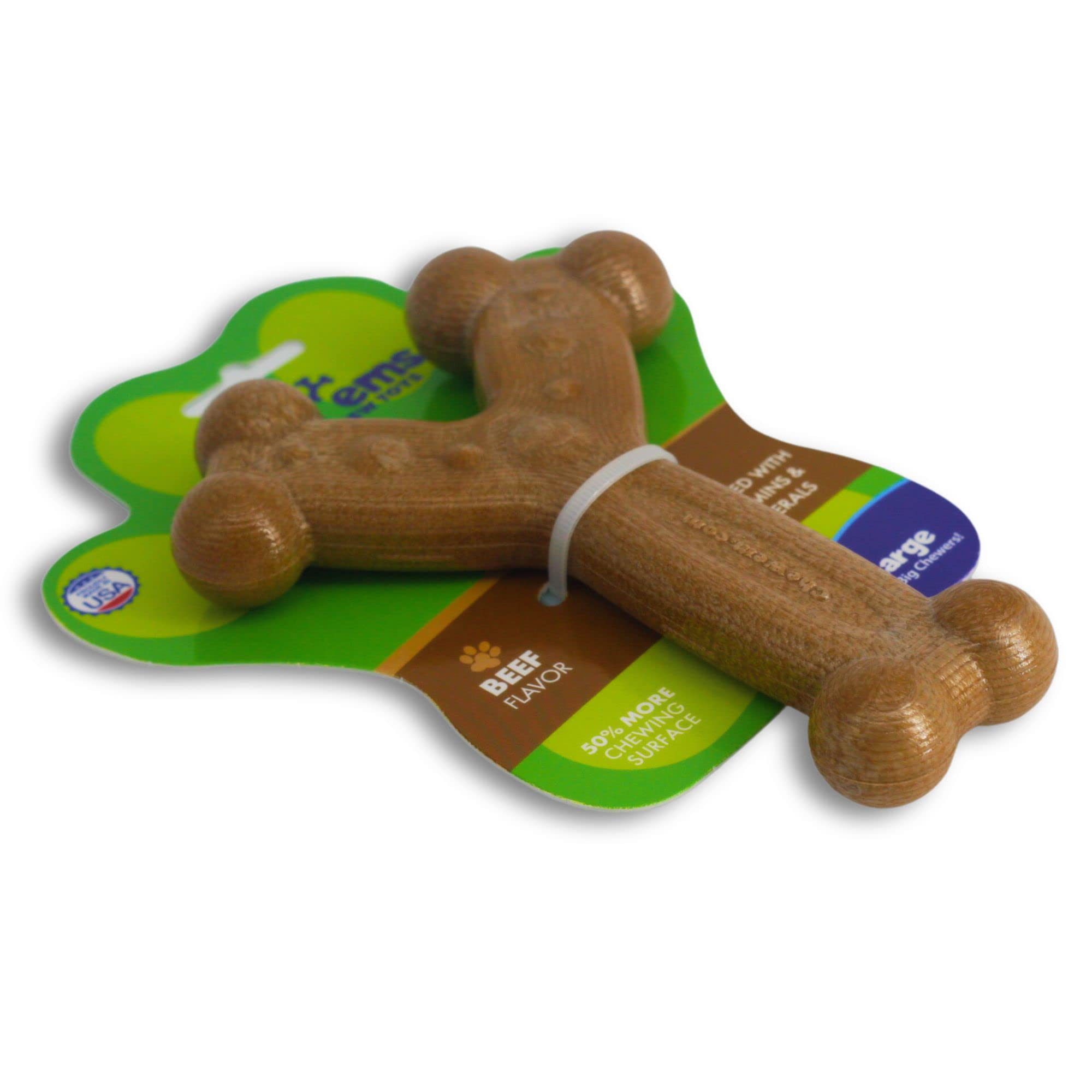 Chewems Durable Dog Chew Toys - Unleash The Fun with Long Lasting Flavorful and Safe Toys for Your Furry Friend Large Breed Beef Flavored
