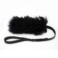 HOWGO Dog Rope ToyDog Bungee Chaser Toy 100% SheepskinSheep Smell Tug Toy for All Breeds (Black Large)