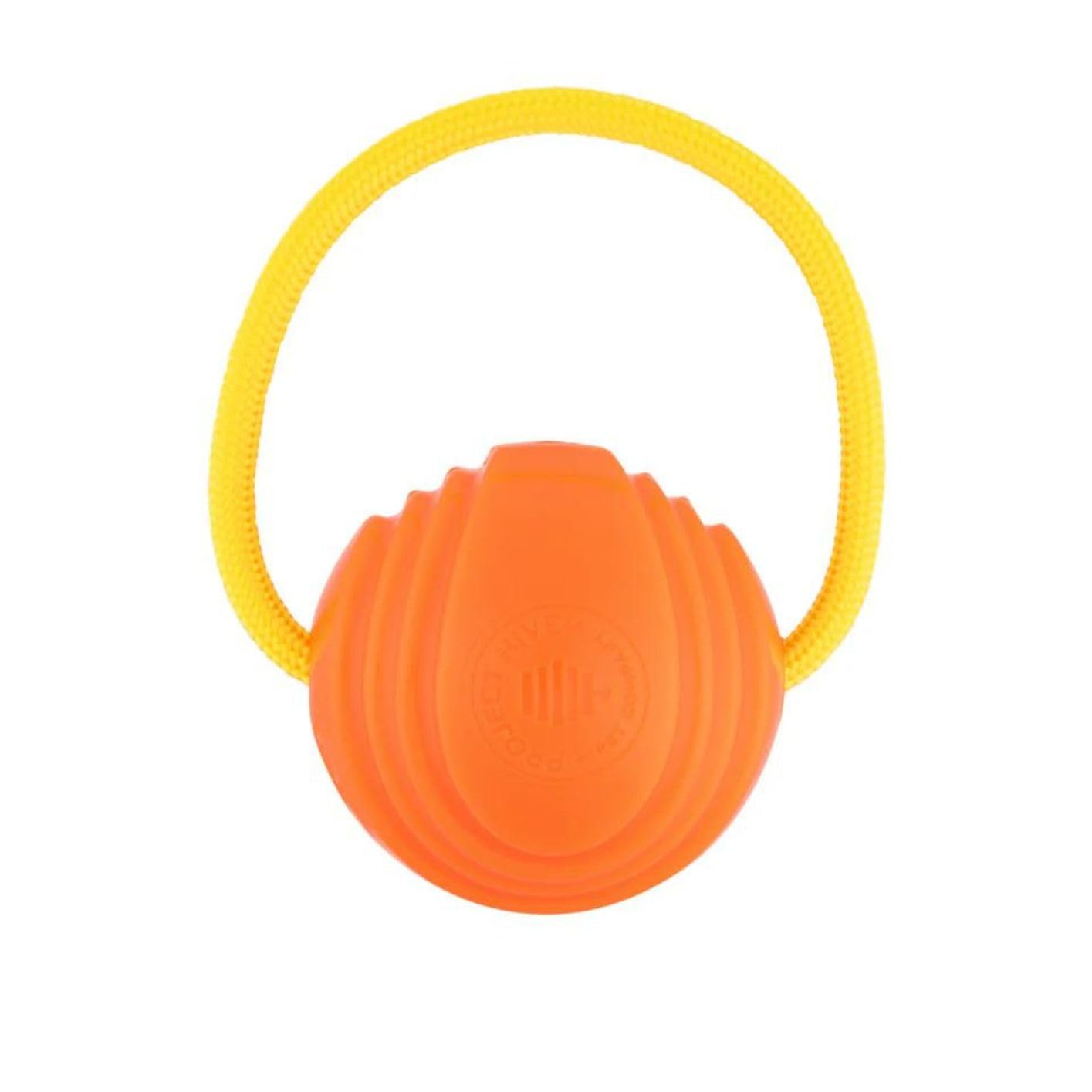 Project Hive Dog Ball | Large Looped Dog Ball | Interactive Dog Toys Compatible with Hive Zoomer Dog Ball Thrower for Large Dogs | Balls for Dogs Perfect for Fetch and Tug Play | Orange