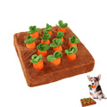 AGYTBG Carrot Snuffle Mat for Dogs Interactive Dog Plush Puzzle Toys 2 in 1 Non-Slip Nosework Feed Games Pet Stress Relief with 12 Carrots